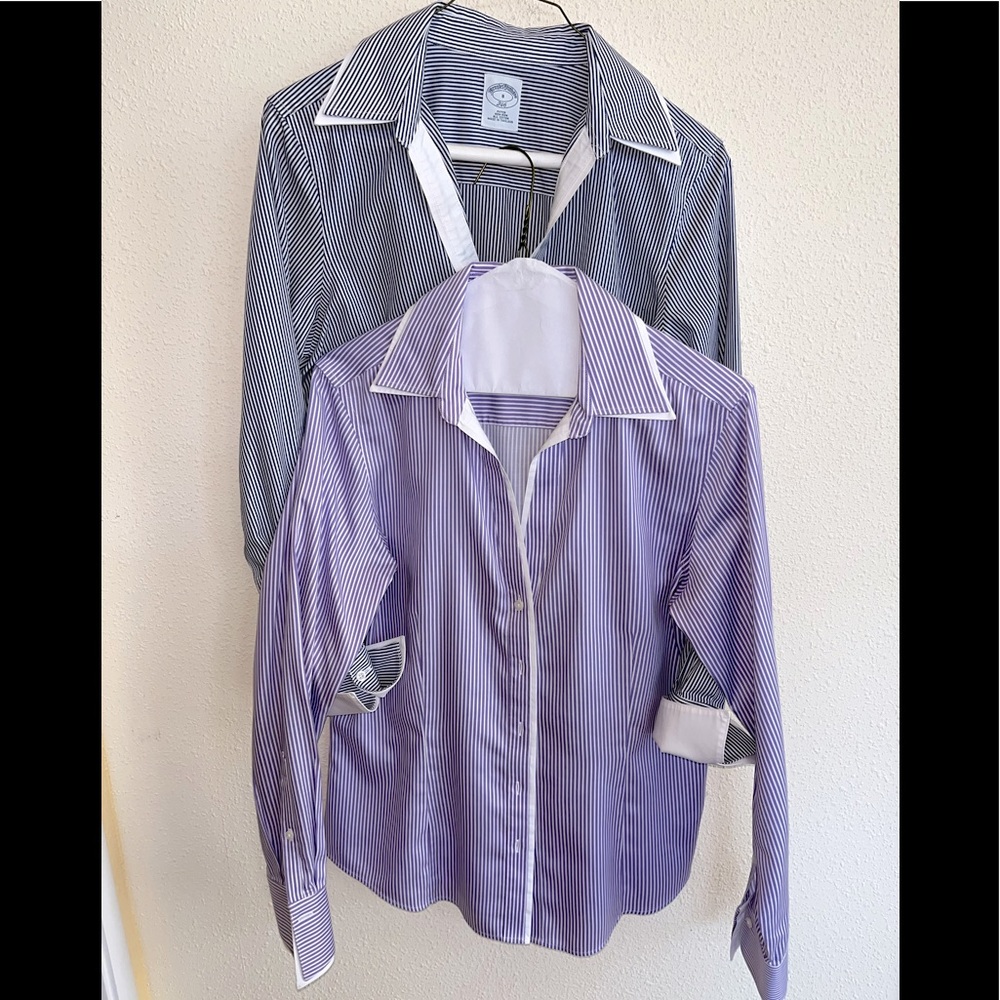 Bundle of Two: Brooks Brothers striped shirts
